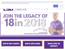 Tablet Screenshot of lsualumni.org